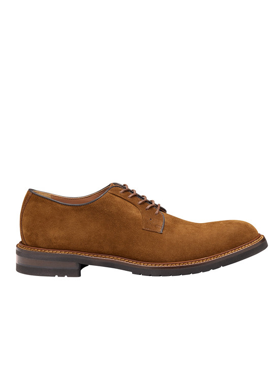 Hartford Snuff Suede Plain Toe Shoe | Johnston & Murphy - Harpers Hartford Snuff Suede Plain Toe Shoe | Johnston & Murphy - Harpers